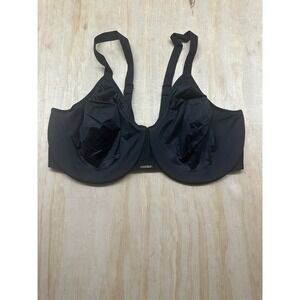 CHANTELLE Lined Black Bra~Size 40 DDD Underwire~solid~CS10065